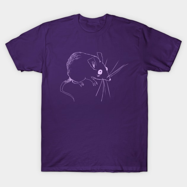 Sketch Mouse (purple) T-Shirt by Demonic cute cat